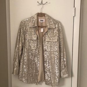 BB Dakota Steve Madden sequence snaps down front closure 2 patch pockets shirt